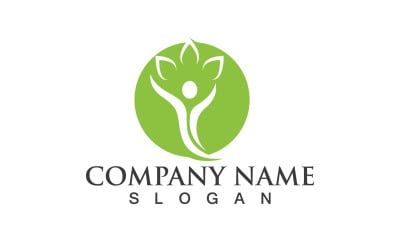Health People Human Caracter Logo And Symbol V7