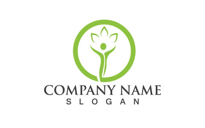 Health People Human Caracter Logo And Symbol V9