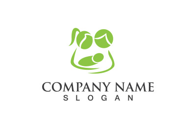 Przyjęcie Family Care Love Logo Vector V8