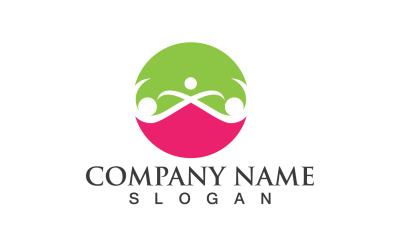 Adozione Persone Social Mother Logo Vector V5