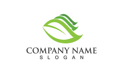Feuille Eco Green Nature Logo Vector Design V1