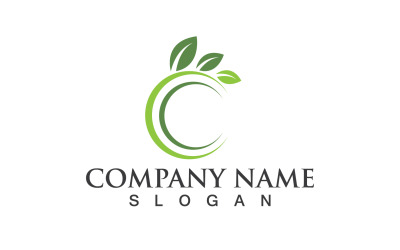Foglia Eco Green Nature Logo Vector Design V6