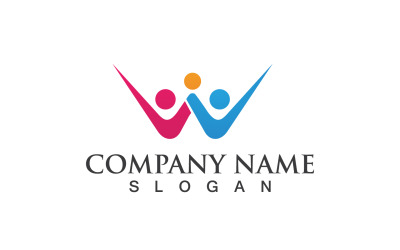Gruppo Persone Comunità Social Logo Vector V12