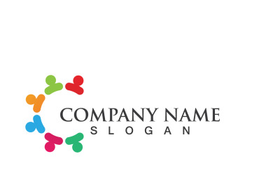 Gruppo Persone Comunità Social Logo Vector V14