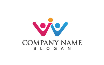 Gruppo Persone Comunità Social Logo Vector V16
