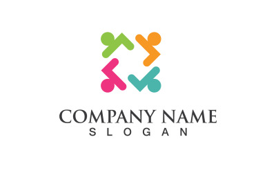 Gruppo Persone Comunità Social Logo Vector V1
