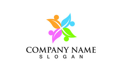 Gruppo Persone Comunità Social Logo Vector V20