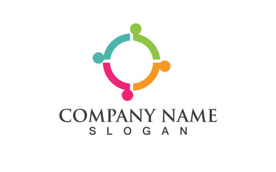 Gruppo Persone Comunità Social Logo Vector V4