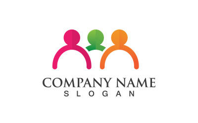 Gruppo Persone Comunità Social Logo Vector V7