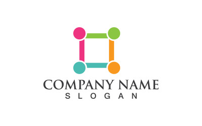 Gruppo Persone Comunità Social Logo Vector V8