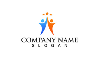 Persone Star Success Business Logo Vector V3
