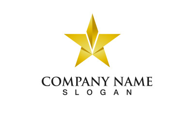 Plantilla de logotipo y símbolo de éxito de estrella V8
