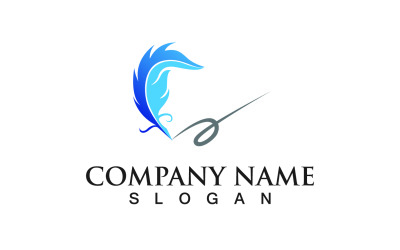 Stylo Plume Vector Logo Et Symbole Vecteur V11