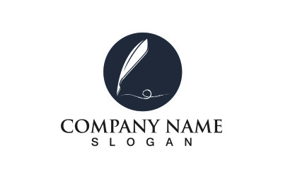 Stylo Plume Vector Logo Et Symbole Vecteur V2