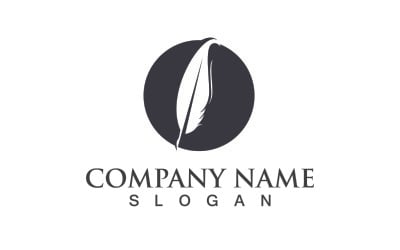 Stylo Plume Vector Logo Et Symbole Vecteur V5