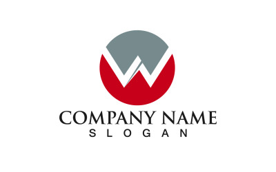 W Initial Letter Business Logo Vector V1