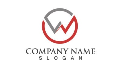 W Initial Letter Business Logo Vector V2