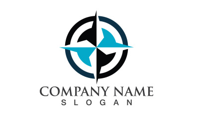Brújula Logotipo Y Símbolo Ubicación Logotipo V19