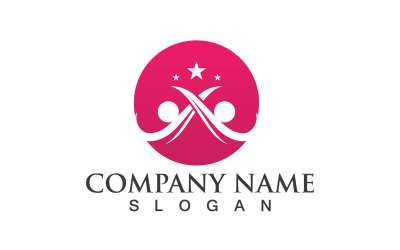 Caractère humain Santé Personnes Logo Vector V2