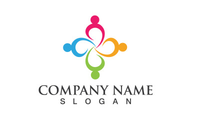 Logotipo del grupo de personas de la comunidad Social V7