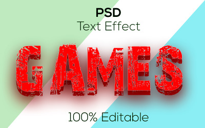 3D-spel | 3d-spel Psd-texteffekt