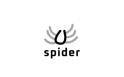 Letter C Spider Animal Logo