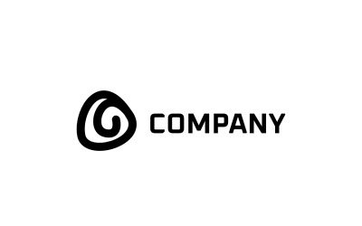 Logotipo de línea abstracta corporativa de tecnología