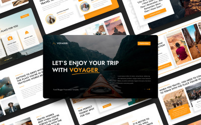 Voyager - Travel Blogger Google 幻灯片模板