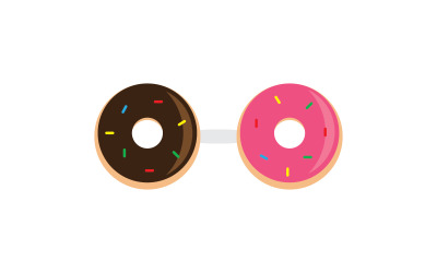 Donut-Vektor-Illustration V3