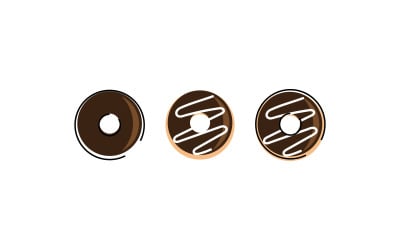 Donut-Vektor-Illustration V4