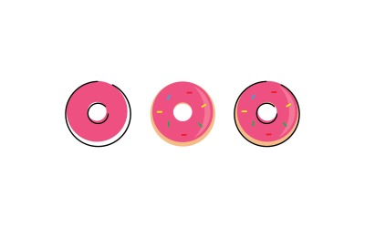 Donut vektorillustration V5