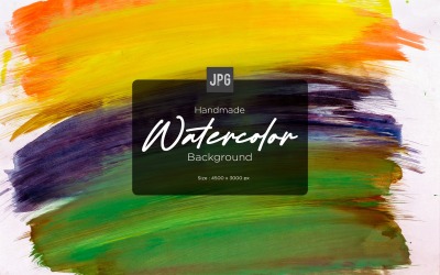 Hand Painted Water Color Background and Watercolor Splotches