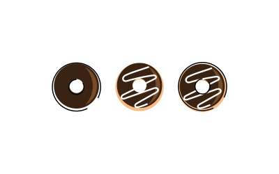 Ilustração vetorial de rosquinha V4