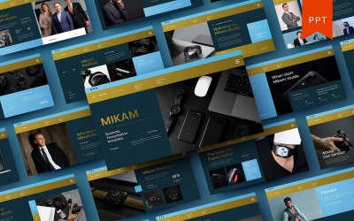 Mikam – Modelo de PowerPoint de Negócios