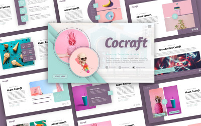Cocraft Kreatywny uniwersalny szablon prezentacji PowerPoint