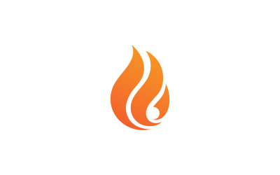 Fire Flame Vector Logo ontwerpsjabloon V13