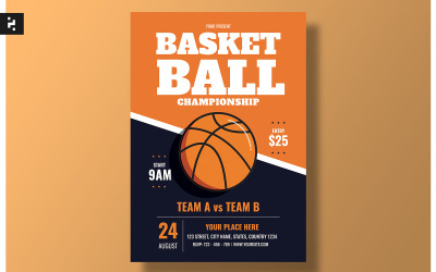 Flyer zur Basketball-Meisterschaft