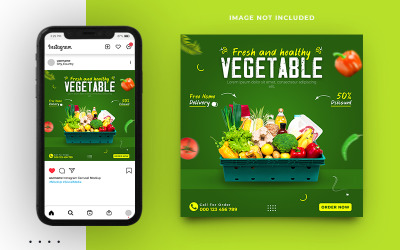 Gemüse und Obst Social Media Post Banner Design