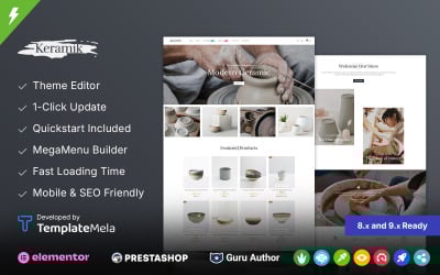 Keramik - Ceramic, Art and Culture Store Prestashop Theme