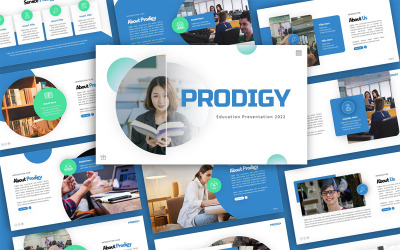 Prodigy Education Multipurpose Modelo de Apresentação PowerPoint