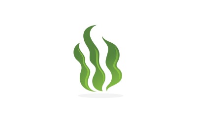 Seaweed Vector Logo Design Mall V5