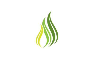Szablon projektu logo wektor wodorostów V1