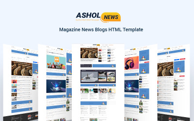 Asolnews-Magazine News Blogs Modèle HTML