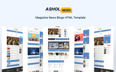Asolnews-журнал Новини Блоги HTML-шаблон