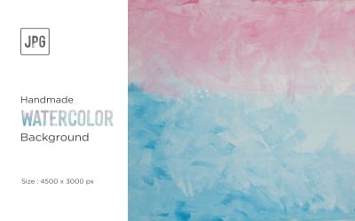 Fundos de cor de água azul e rosa pintados à mão e manchas de aquarela