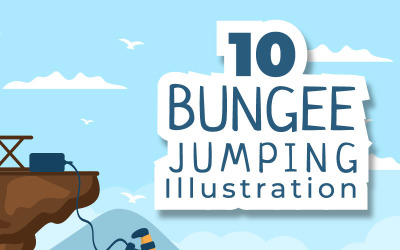 10 Ilustração de Bungee Jumping