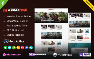 Weeklypage - Nyheter och tidskriftsblogg WordPress-tema