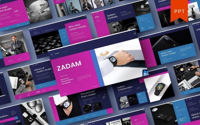 Zadam – Бізнес шаблон PowerPoint
