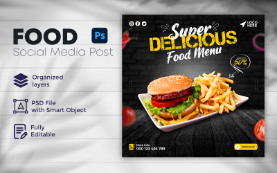 Eten Social Media Post-sjabloon 15