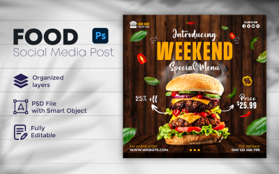 Eten Social Media Post-sjabloon 17